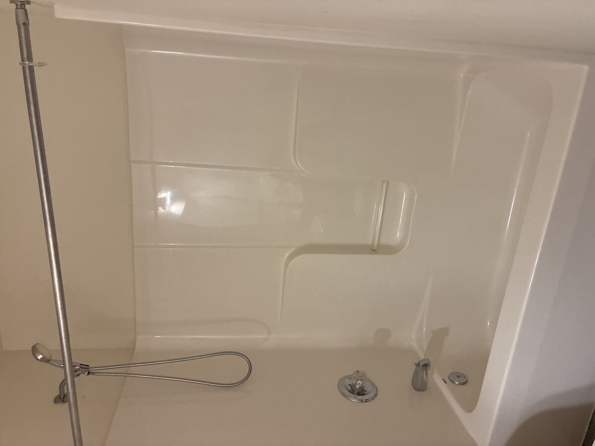 Clean bathtub and shower